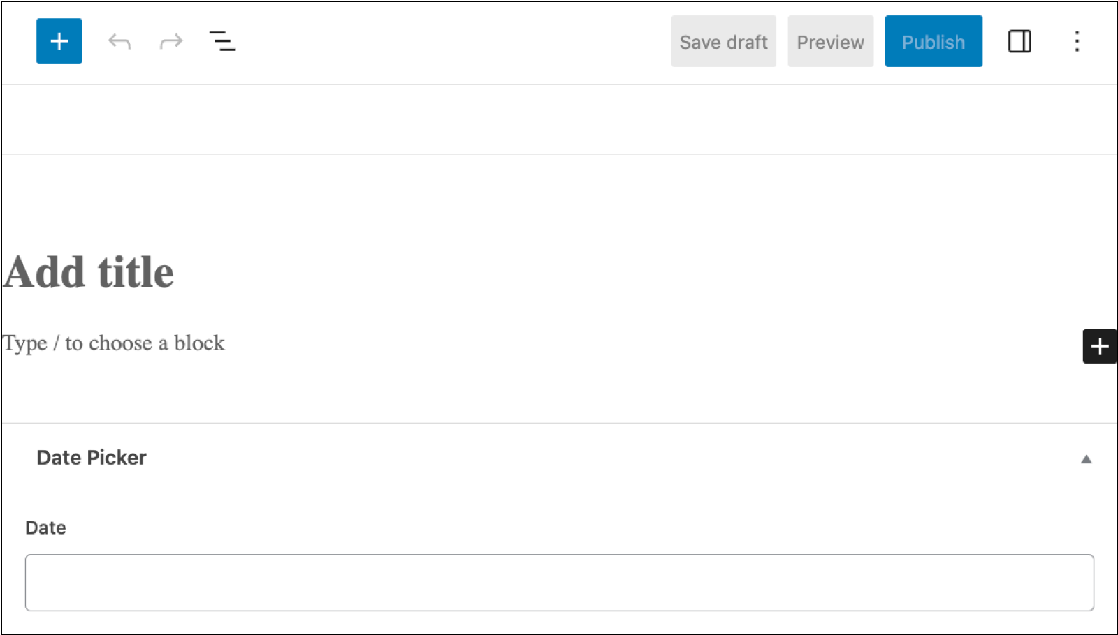The Date Picker field from the point of view of a content editor.